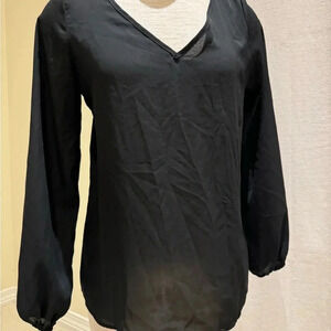 Black long sleeve top